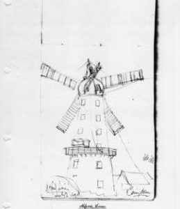 Alford, Lincs with only 4 out of 5 sails in place. Bk 13 no 19