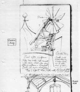 Owston Ferry fantail and notes. Bk 13, no 32