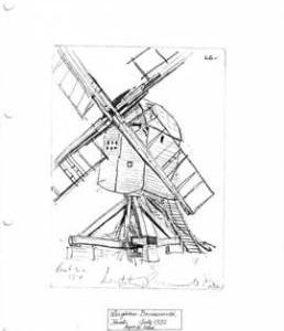 Leighton Bromswold open-trestle postmill, Hunts.