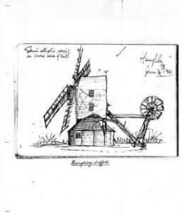 Haughley postmill, Suffolk. Bk 30, no.36.