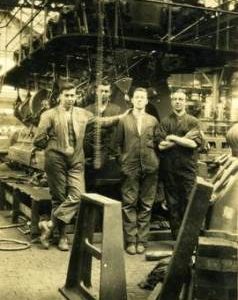 Thomas Richard Holman as an apprentice at Ruston and Hornsby, Lincoln