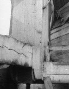 Horns of the post, post mill, Stanstead