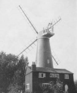 Hawridge Common Mill, Cholesbury, preserved, with adjacent house