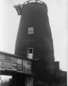 Remains, tower mill, Buxhall