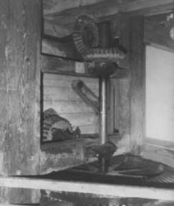 Crown wheel and gearing to pearl barley mill, Heatherslaw Mill, Ford