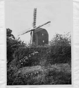 Mount Ephraim Mill, Ash, with plain sails furled