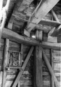 Interior shot, post mill, Syleham