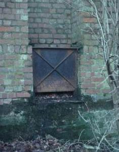 Penstock for waterwheel, Whitley Mill, Chevening