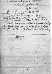 Note ex 1895 Kelly's Directory re RW Locke