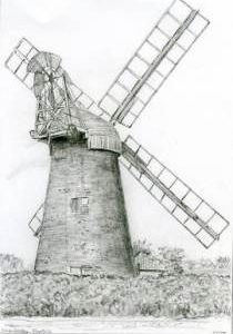 Copy of drawing labelled "Swardeston, Norfolk"
