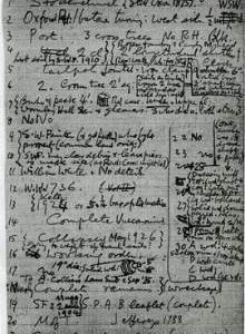 Mill detail on notebook page