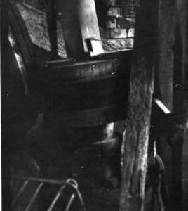 Pulley wheel and shaft, Frogmore Mill, East Meon
