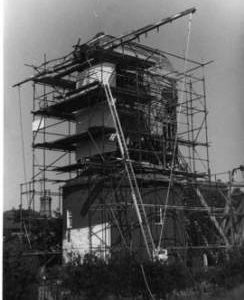 LH front 3/4, post mill, Friston, Suffolk