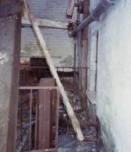Derelict interior, Preston Mill, Preston