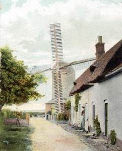 Page's Mill, Debenham, and cottages