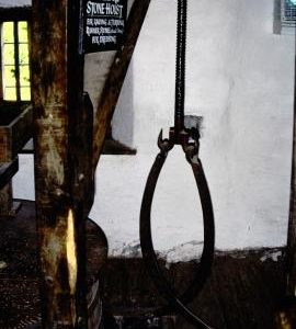 Dunster, Castle Mill, Somerset,  stone hoist