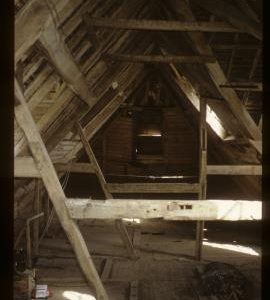 Interior roof detail, Brimpton Mill, Berkshire