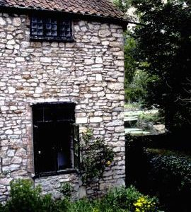 Lower Wookey grist mill, Somerset,  former door to pit
