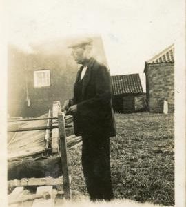 Man with windmill sail