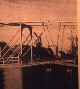 Hull - photograph of docks with lock gates
