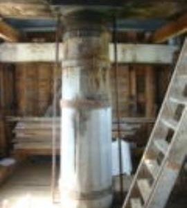 Main post, samson head and crowntree, post mill, Friston, Suffolk