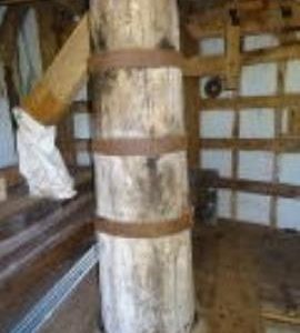 Main post, Hogg Hill Mill, Icklesham