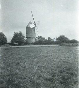 Longer range view of the Moulin de la Paclais, Savenay, Loire-Atlantique, France