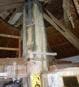Main post, quarterbars and sheers,Aythorpe Roding post mill, Essex