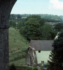 Daniels Mill, Eardington - mill seen through an arch of the railway viaduct