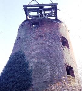 Hawkstone Mill, Weston-under-Redcastle - rear view of mill