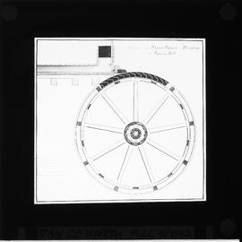 Illustration the water wheel, Warren Mill, 1783