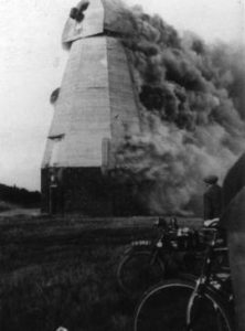 New Mill, Lydd, on fire