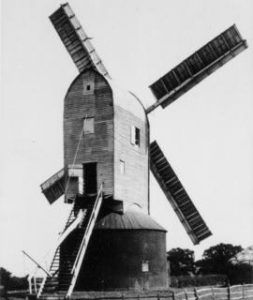 Post mill, High Halden, at work